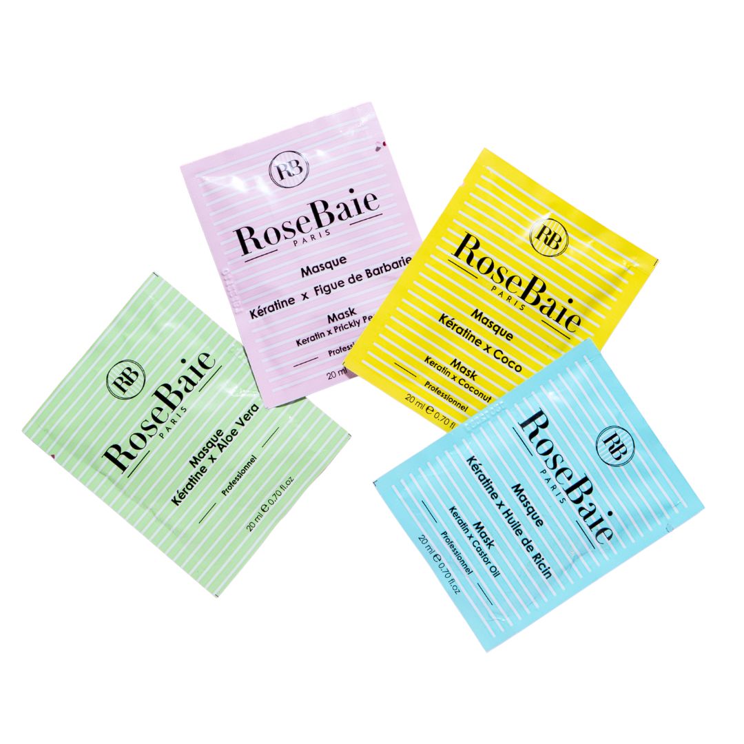 Pack Découverte 4 Masques Capillaires – Doses d'Essai 4 x 20ml