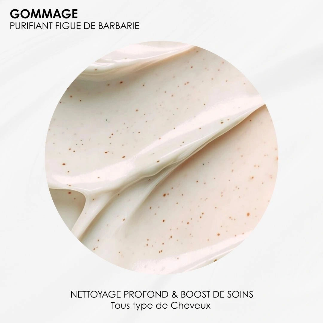 Gommage purifiant Figue de Barbarie & Kératine – Sébo-régulation & Hydratation