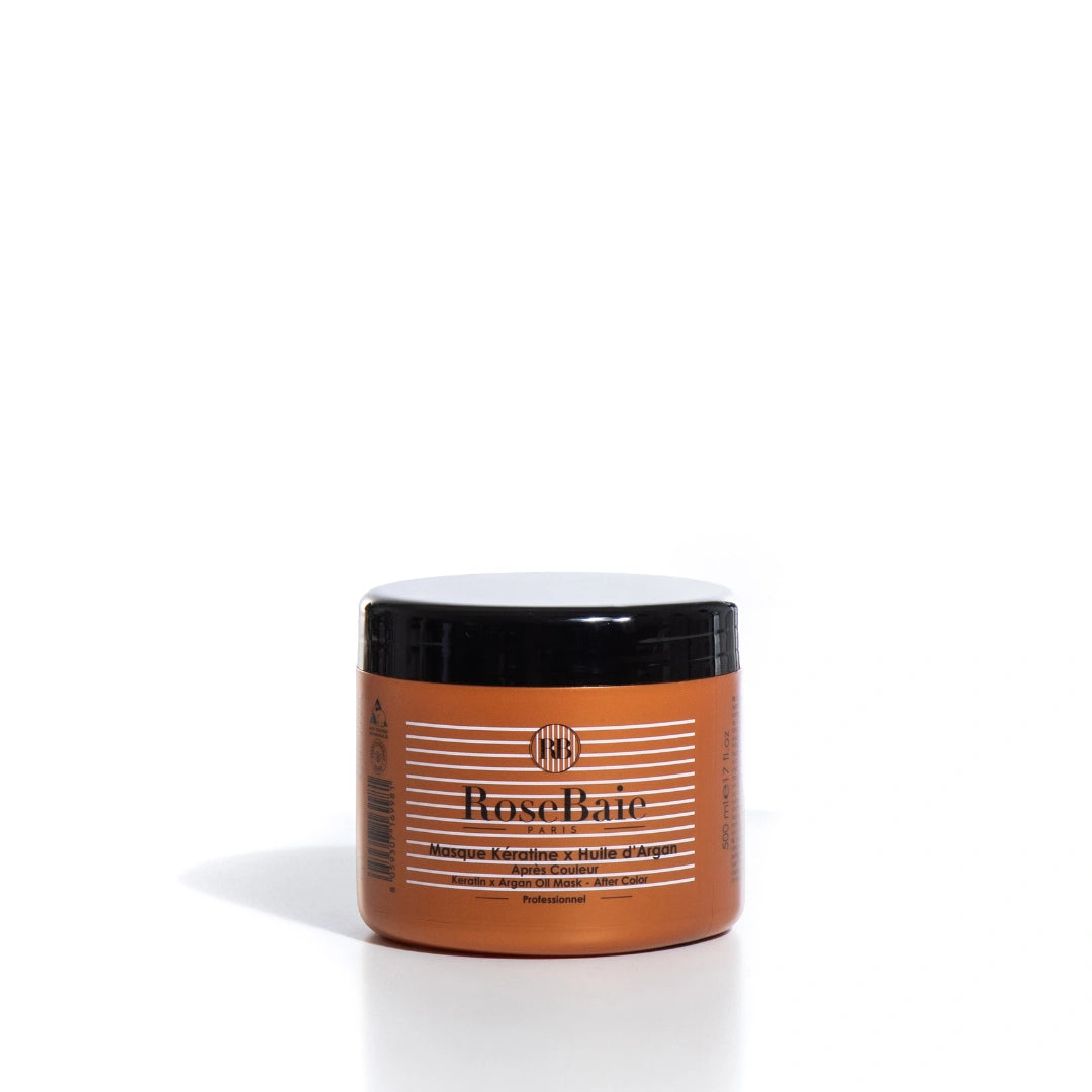 Masque Argan & Kératine - Protection des cheveux colorés et méchés, antioxydant