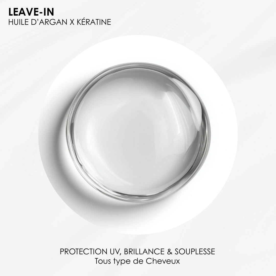 Leave in Argan & Kératine - Protection des cheveux colorés et méchés, antioxydant