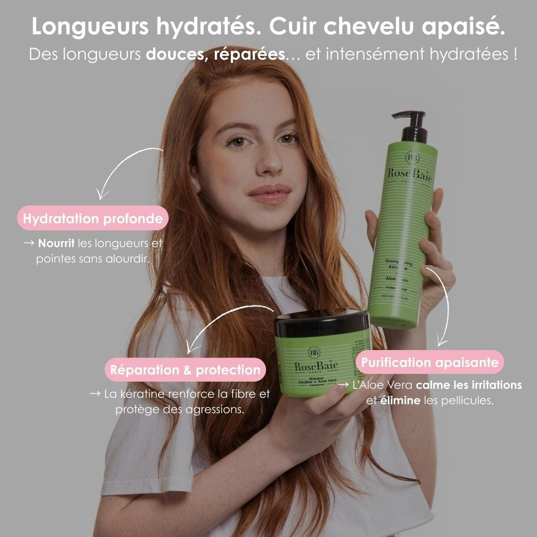 Sérum Aloe vera & Kératine – Purification & Hydratation