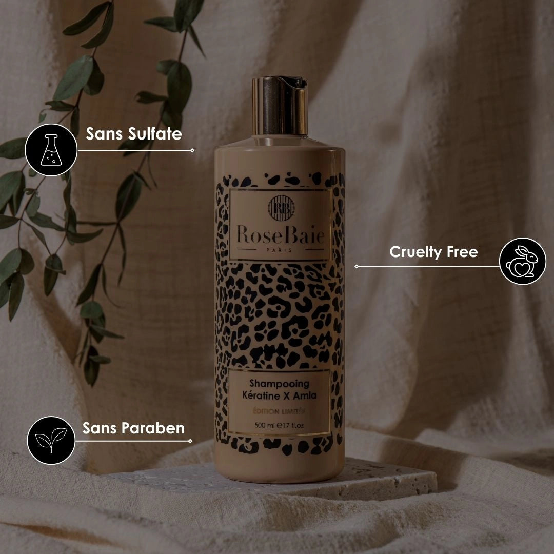 Shampoing Premium Amla & Kératine - Brillance & gainage