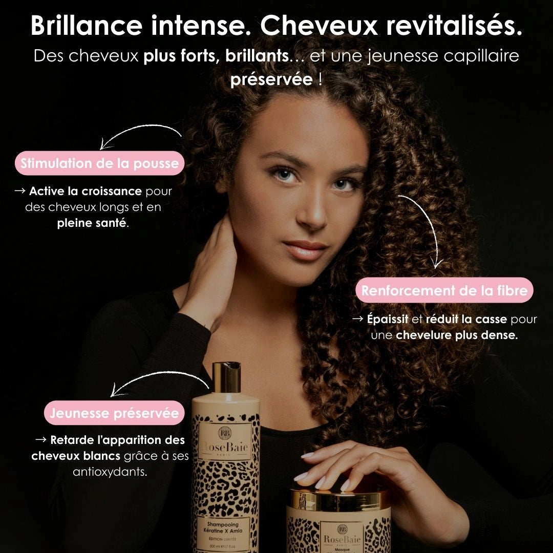 Shampoing Premium Amla & Kératine - Brillance & gainage