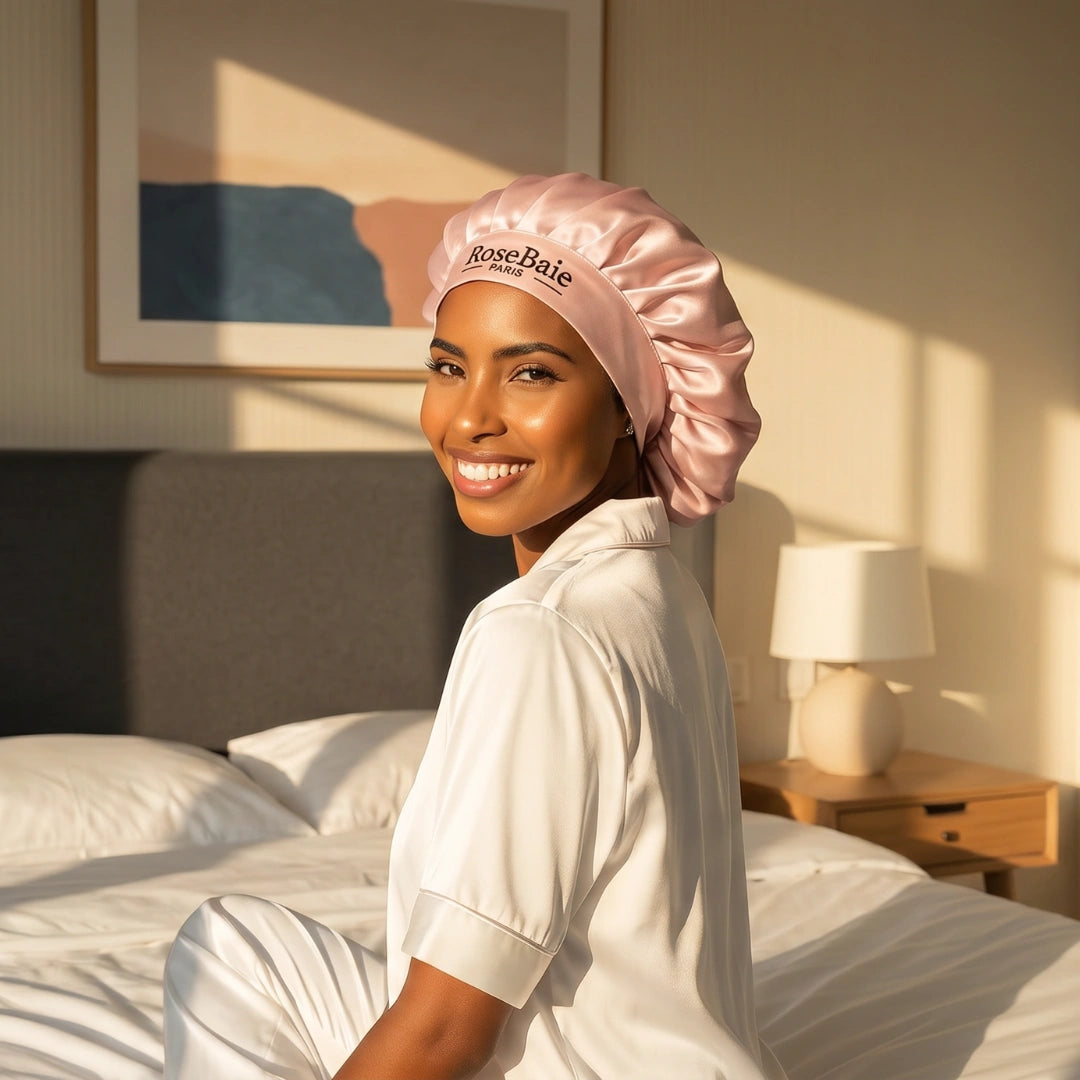 Bonnet de Nuit en Soie Certifiée - Prévention Casse & Hydratation