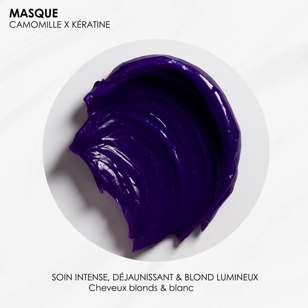 Masque Violet  - Anti-reflets pour cheveux blond & blanc