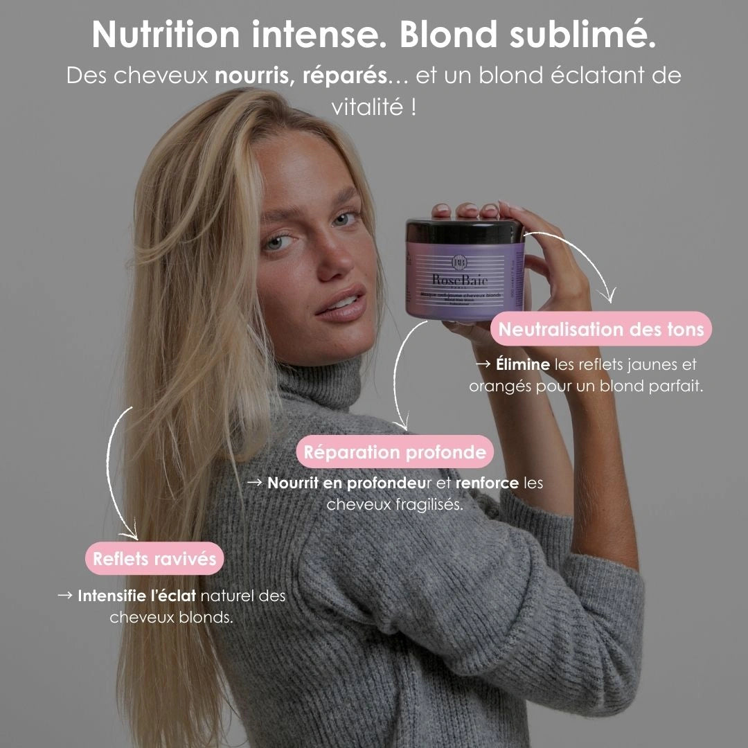 Masque Violet  - Anti-reflets pour cheveux blond & blanc