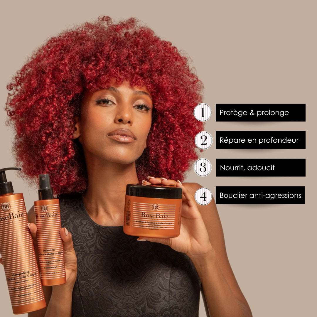Routine Post-Coloration Argan Bio/ Huile Nacrée – Protection & éclat de la couleur