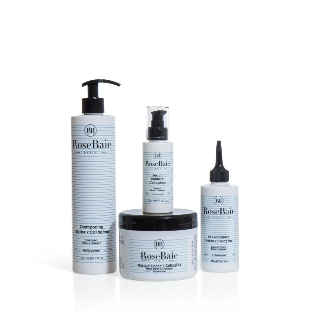 Routine Complète Reconstruction Biotine & Collagène – Cheveux Cassants & Fragilisés