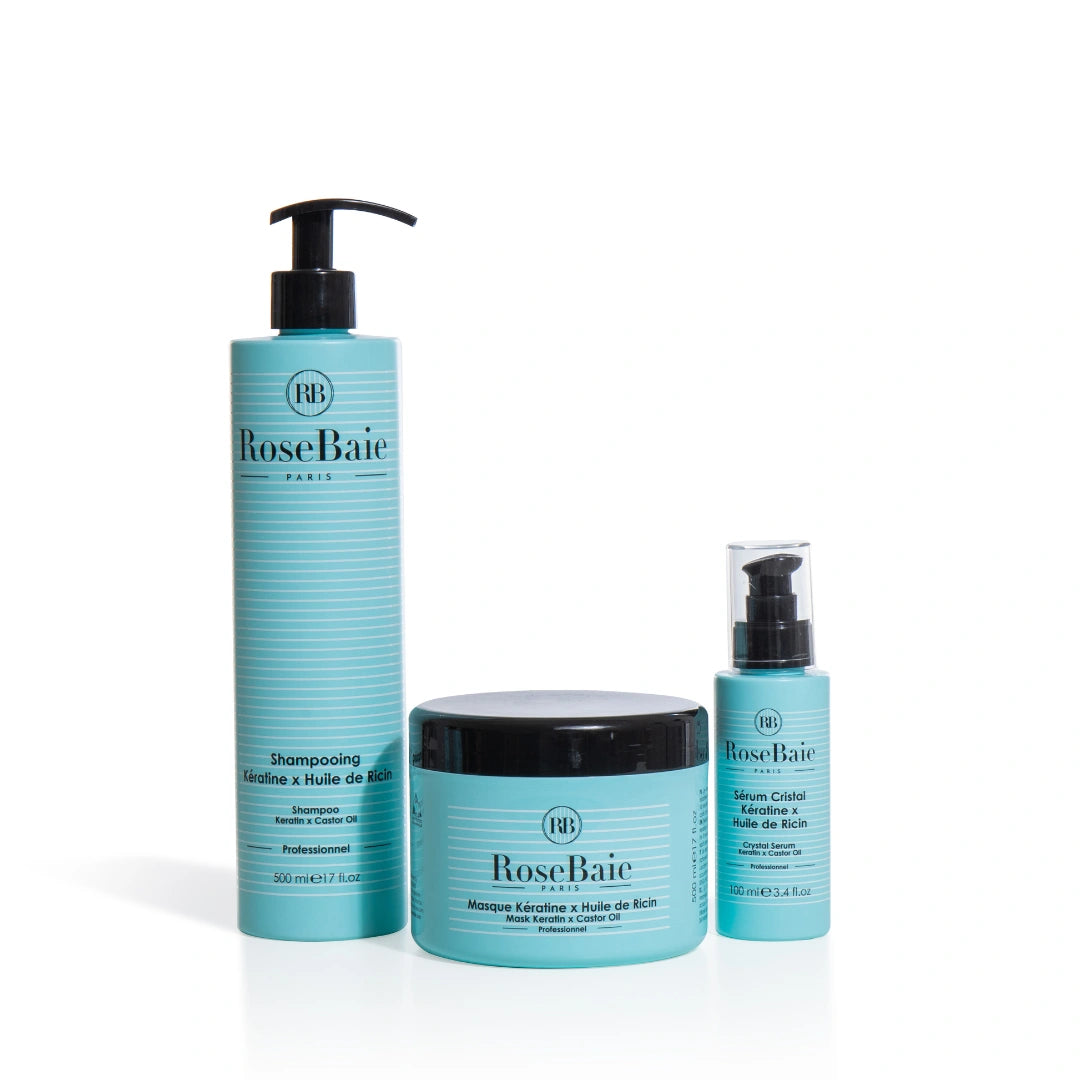 Routine trio Ricin & Kératine – Pousse & Hydratation