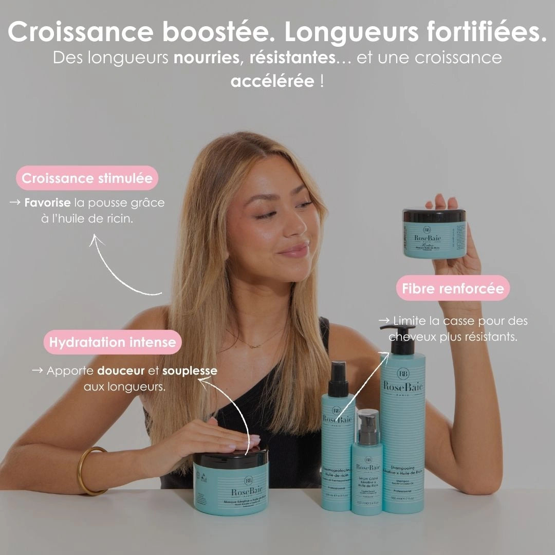Shampoing Ricin & Kératine – Pousse & Hydratation