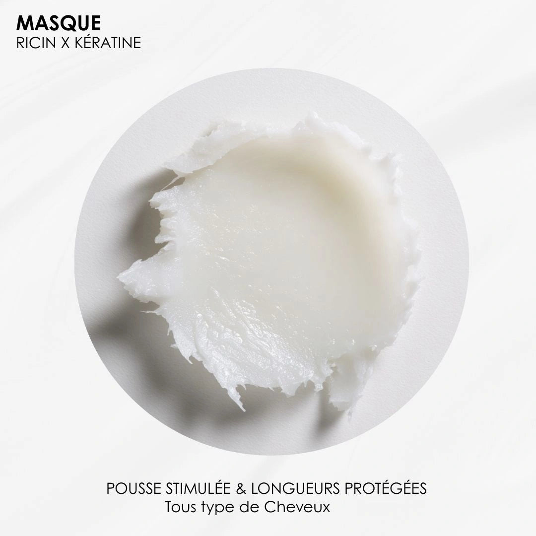Masque Ricin & Kératine – Pousse & Hydratation